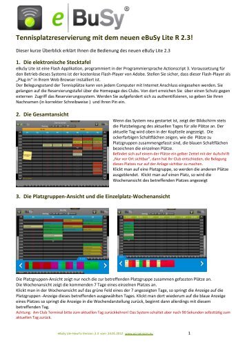 Bedienungsanleitung - eBuSy