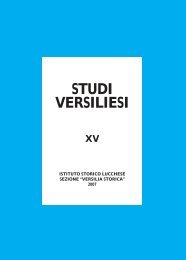 Studi Versiliesi n.15 - Istituto Storico Lucchese Sezione Versilia Storica