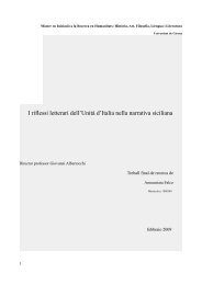 I riflessi letterari dell'Unità d'Italia nella narrativa siciliana