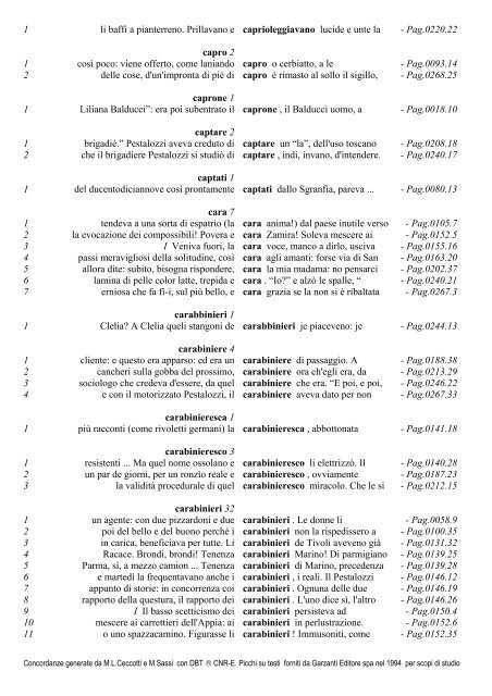 c' 131 1 imbottito de quer metallo. Drento poi, c' ereno du scale ... - Cnr