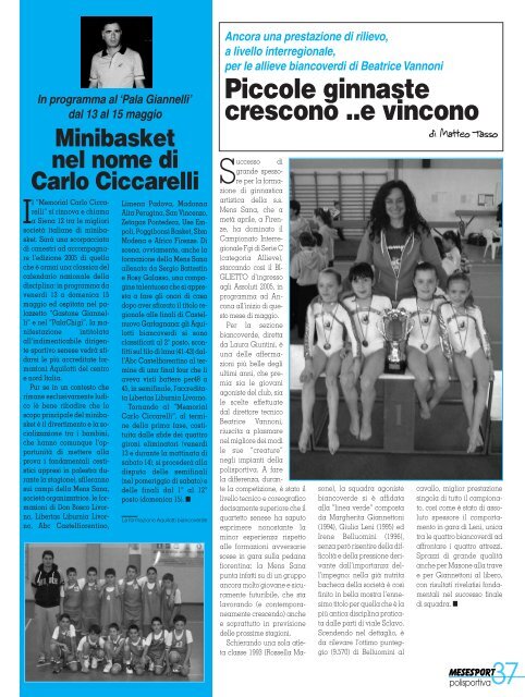 scarica il pdf - Mese Sport