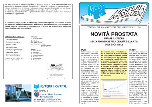 come curare un tumore iniziale della prostata