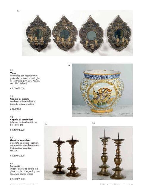 ANTIQUARIATO mobili, dipinti, stampe e oggetti - Galleria Pananti