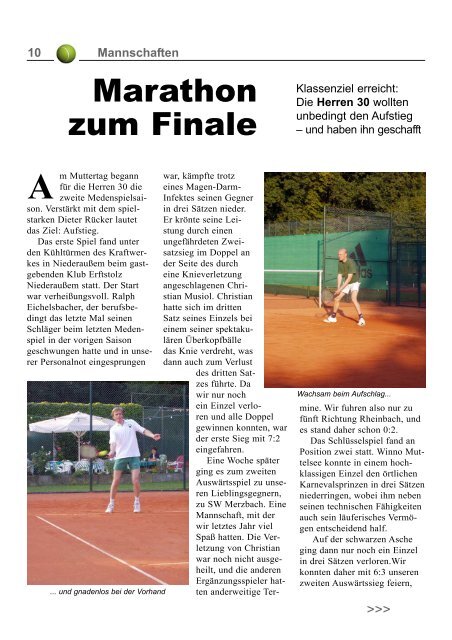 2004 - Tennisclubs Grün Weiß Am Kreuzberg