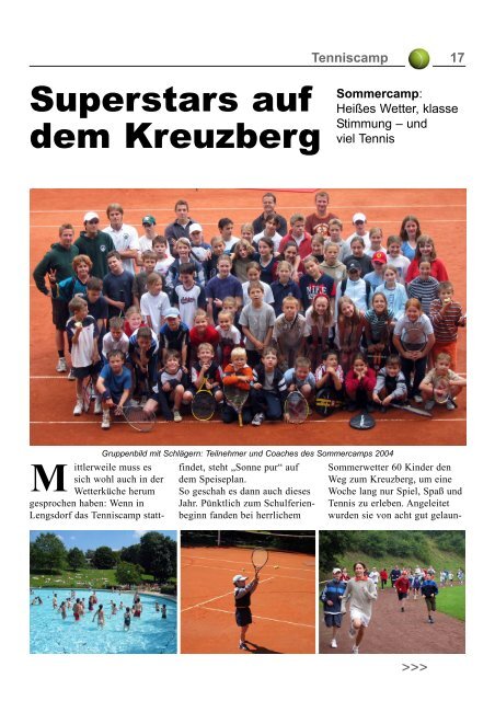 2004 - Tennisclubs Grün Weiß Am Kreuzberg