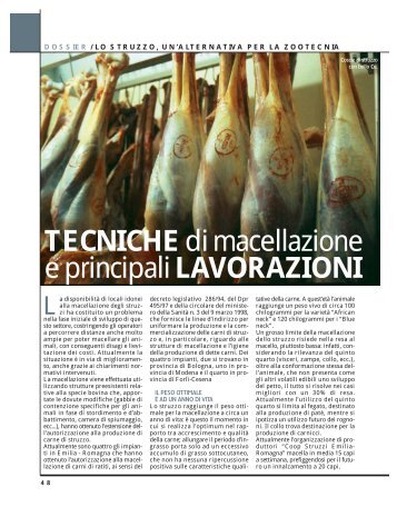 TECNICHE di macellazione e principali ... - Ermes Agricoltura