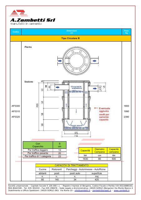 Catalogo Manufatti per il trattamento delle acque - Zambetti