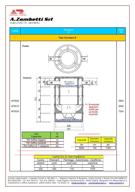 Catalogo Manufatti per il trattamento delle acque - Zambetti