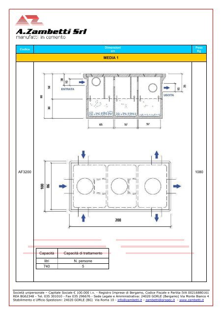 Catalogo Manufatti per il trattamento delle acque - Zambetti