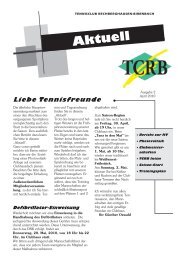 Aktuell - Tennisclub Rechberghausen-Birenbach