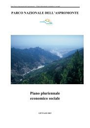 Piano Pluriennale Economico e Sociale - Parco Nazionale dell ...