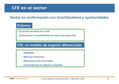 Intervención del Consejero Delegado (PDF, 386 Kb) - Cie Automotive