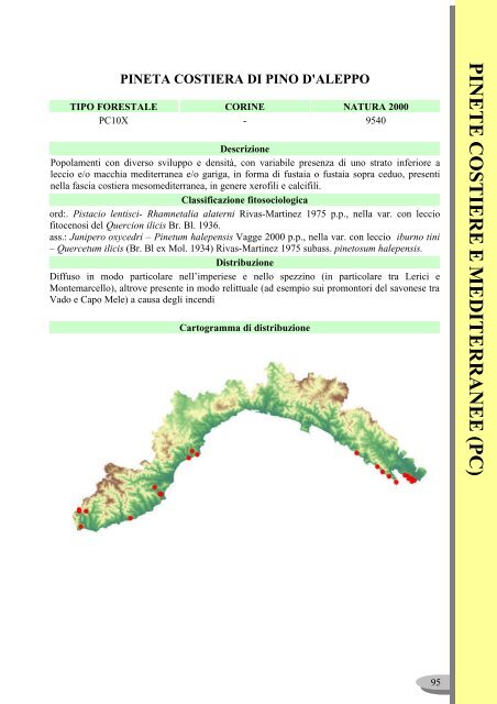 I TIPI FORESTALI DELLA LIGURIA