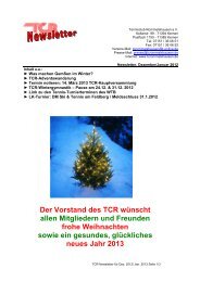 Newsletter TCR 12 KW 50 Dez_Jan - TC Rommelshausen