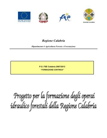 Leggi il progetto - Regione Calabria