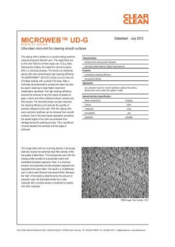 MICROWEBâ¢ UD-G - Clear & Clean GmbH