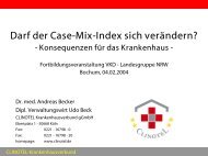 Darf der Case-Mix-Index sich verändern? - CLINOTEL ...