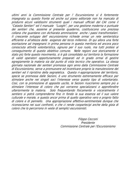 quaderno n. 1 - CAI Sottosezione U.E.T C.A.I Torino