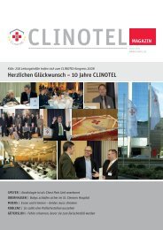 10 Jahre CLINOTEL - Clinotel-Krankenhausverbund