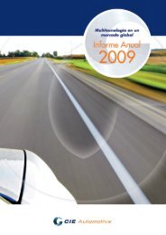 Informe Anual 2009 - Cie Automotive