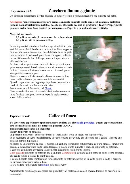 Esperimenti Vari Di Chimica - Collegio San Giuseppe - Istituto De ...