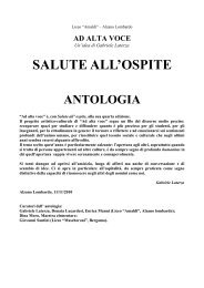 salute all'ospite antologia