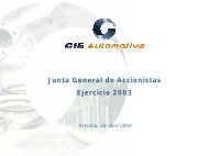 Intervención del consejero delegado (PDF, 3.132 Kb) - Cie Automotive