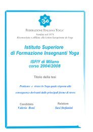 Istituto Superiore Formazione Insegnanti di Yoga - insegnanti yoga