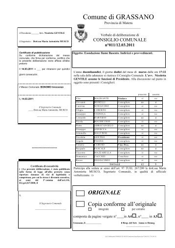 originale - Comune di Grassano