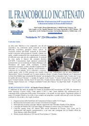 Notiziario N° 224 Dicembre 2012 - Collezionisti Italiani di ...