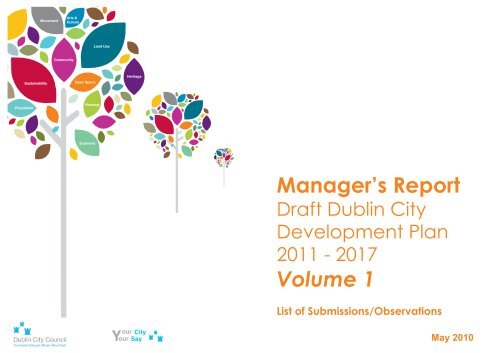 Manager's Report - Dublin City Development Plan 2011-2017