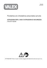 Puntatrice e/o chiodatrice pneumatica ad aria - Valex