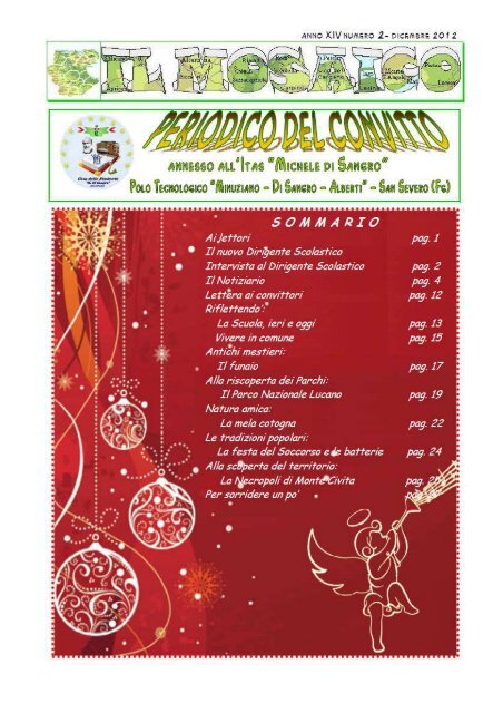 Giornale Natale 2012 completo copertina - ITAS Di Sangro e ITG ...