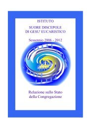 Relazione sullo Stato della Congregazione