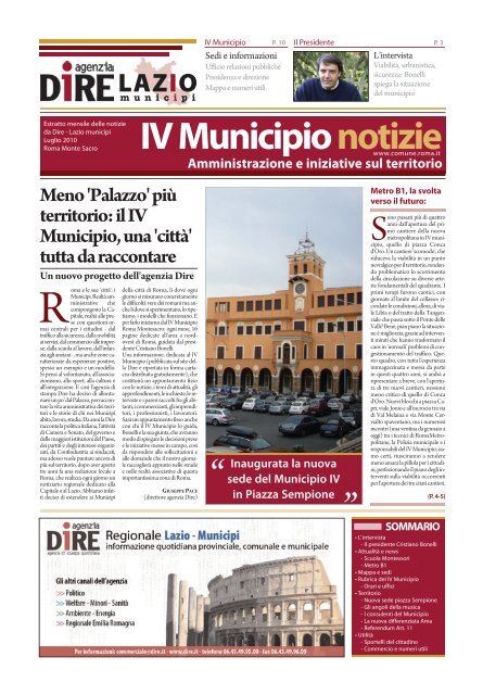 IV Municipio notizie - Roma Metropolitane