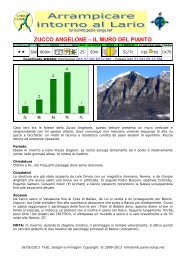 ZUCCO ANGELONE – IL MURO DEL PIANTO - LarioClimb