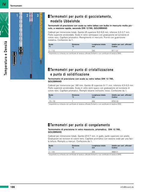 Misure Temperatura e Densità