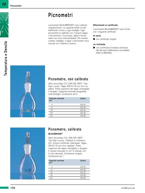 Misure Temperatura e Densità