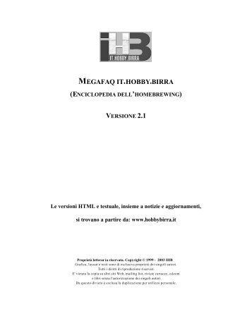 Versione 2.1 in PDF (1.524kb) - Hobbybirra.it