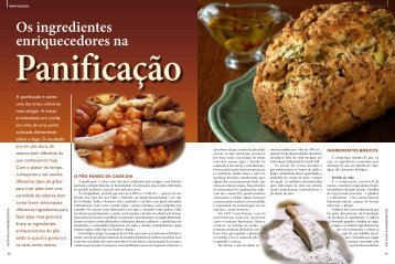 os ingredientes enriquecedores na panificação