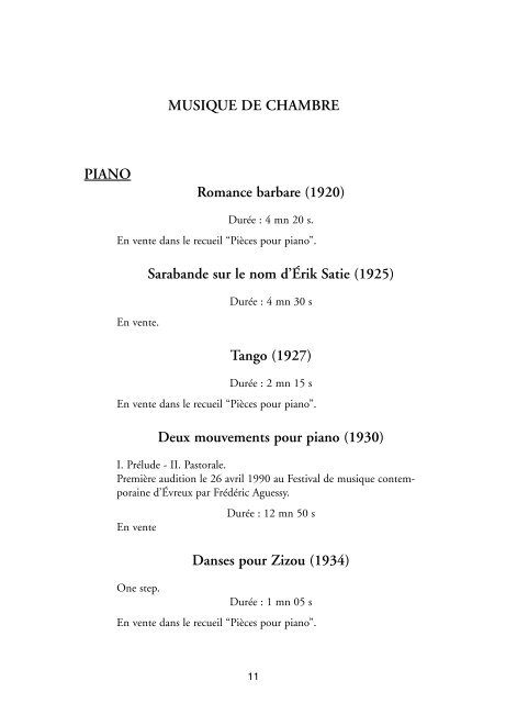 Composer catalogue of André Jolivet [ pdf - 220 Kb ] - Gérard ...