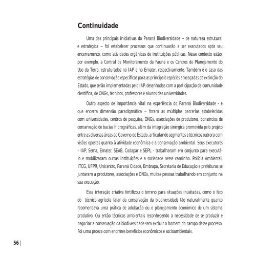 relatório final do programa paraná biodiversidade - Instituto ...