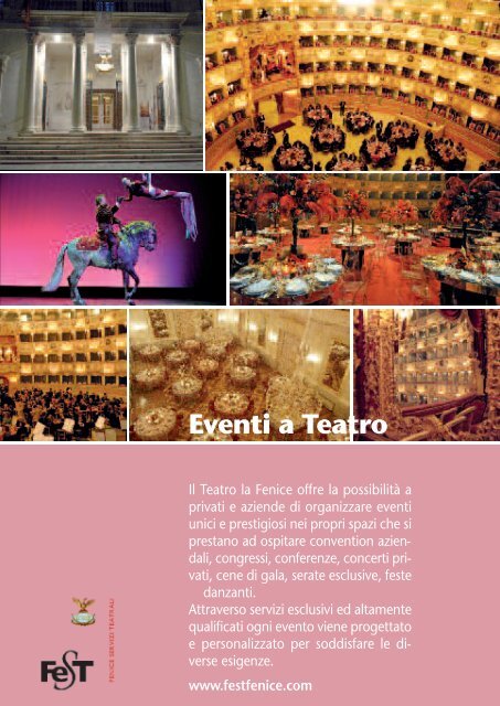 OCCASIONE FA IL LADRO (L') Compositore ... - Teatro La Fenice