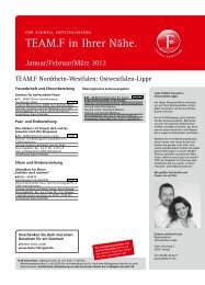 TEAM.F in Ihrer Nähe.