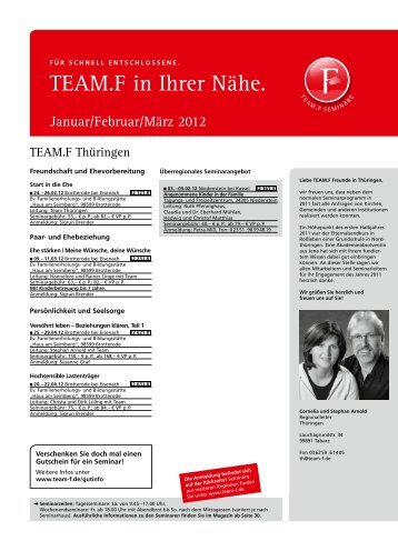 TEAM.F in Ihrer Nähe.