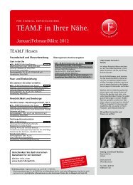 TEAM.F in Ihrer Nähe.