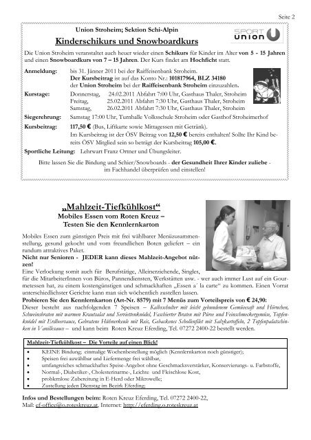 Jänner und Februar 2011 - Stroheim