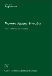 Premio Nuova Estetica - SIE - Società Italiana d'Estetica