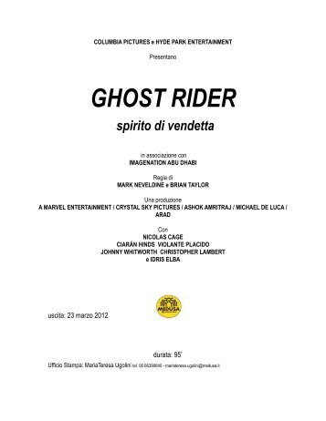 Ghost Rider spirito di vendetta pb. - Cinemalia