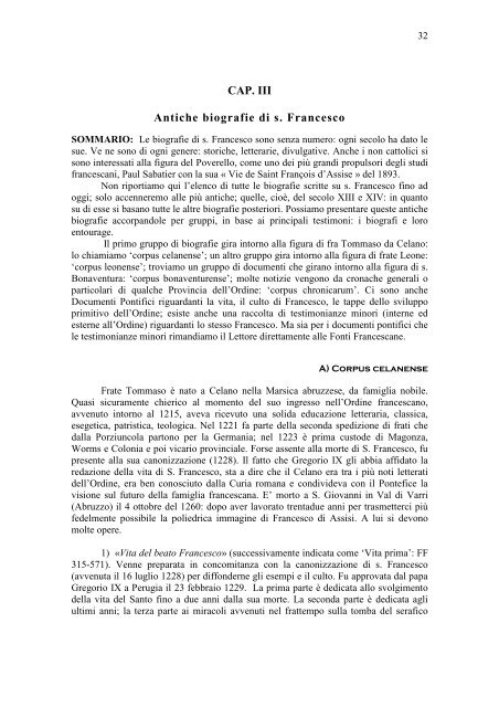 Storia della Famiglia Francescana - Assisi OFM